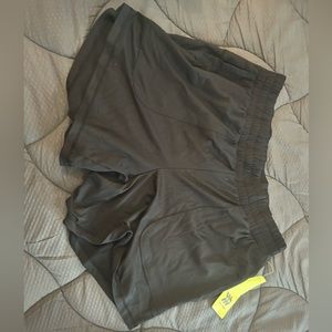 black workout shorts